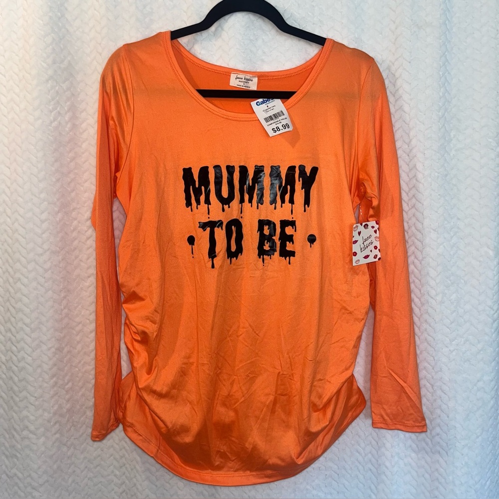 Orange 'Mummy To Be' Long Sleeve Shirt